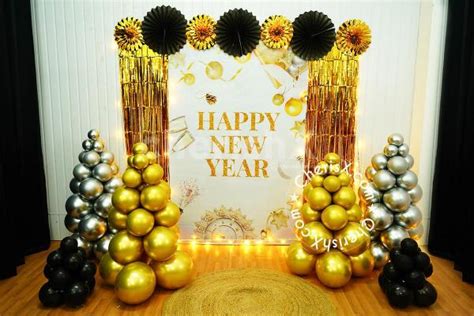 This vibrant Happy New Year Backdrop will instantly bring a festive ...