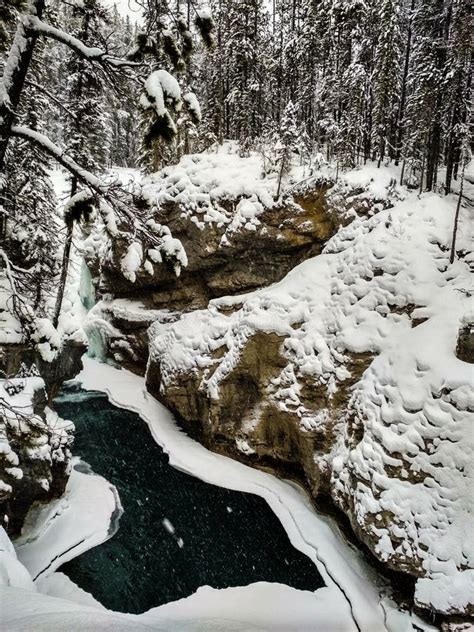 Sunwapta Falls in Winter stock photo. Image of autumn - 108906296