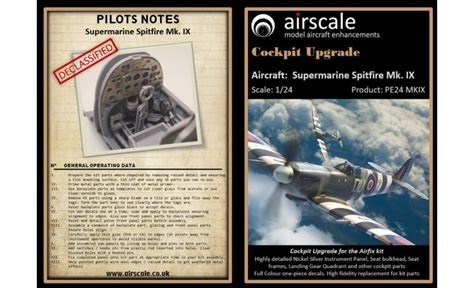 Airscale Spitfire Mk.IXc Cockpit Detail Set – Hobbyzero