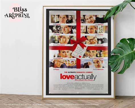 Love Actually Movie Poster Love Film Poster Romantic Movie | Etsy