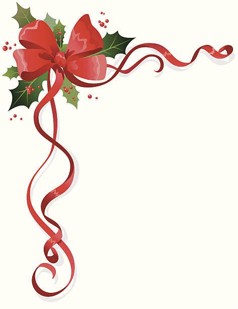 Top Christmas Ribbon Border Clip Art, Vector Graphics and Illustrations ...