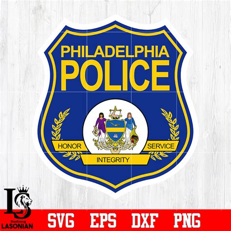 Badge Philadelphia Police svg eps dxf png file – lasoniansvg