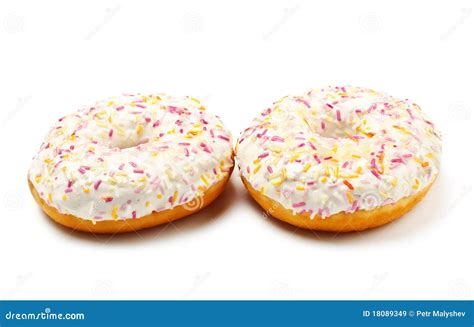 Sugar Glazed Donuts stock image. Image of bakery, dessert - 18089349