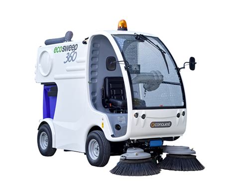 Conquest Eco Sweep 360 Battery Powered Street Sweeper | PowerVac Cleaning Equipment & Service