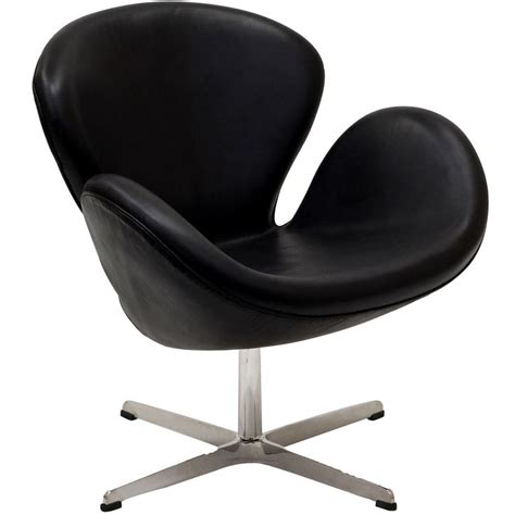 Swan Chair Modern Classic Swan Lounge Chair Leather White and 4 Colors | Leather lounge, Leather ...