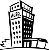 hotel clipart black and white - Clip Art Library