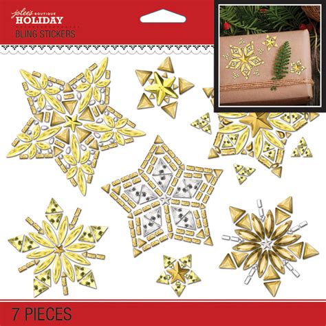 Jolees Jolee's Boutique Dimensional Stickers-Bling Holiday Stars - Walmart.com