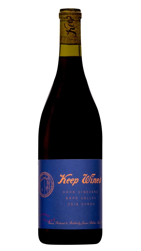 2018 KEEP WINES SYRAH - no added SO2 KAHN VINEYARD - Keep Wines