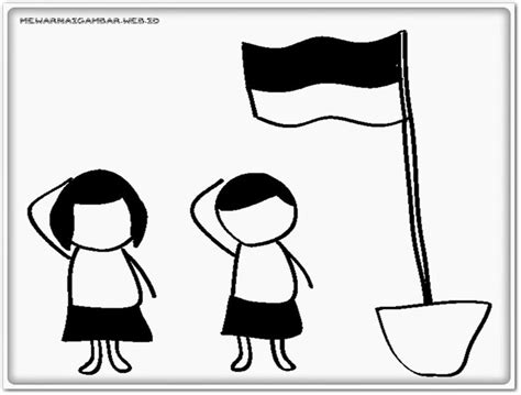 Gambar Mewarnai Bendera Indonesia – materisekolah.github.io