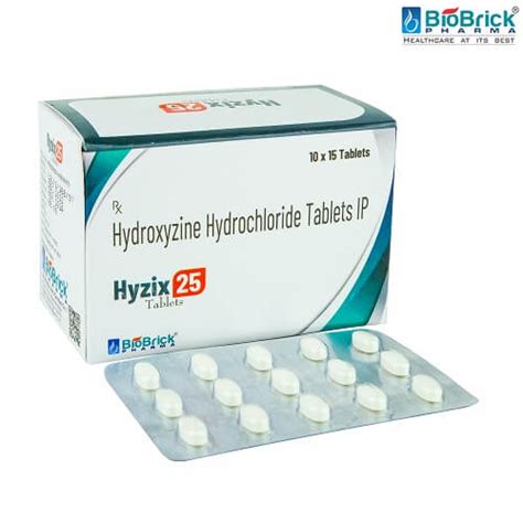 Hydroxyzine Hydrochloride Tablets IP Manufacturer / Supplier and PCD ...