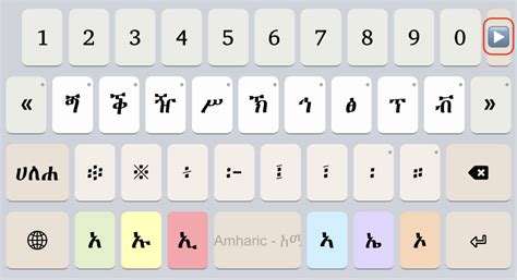 አማርኛ (Amharic) Keyboard Help