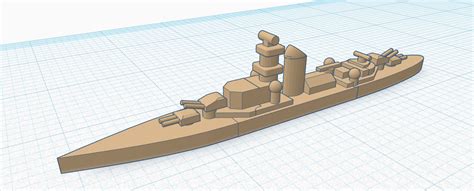 STL file Admiral Hipper cruiser 1:5000・3D printable design to download・Cults