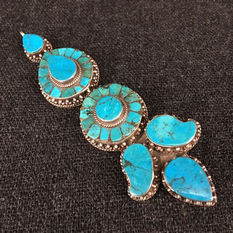 Antique Tibetan Turquoise Earring Pendant | Jewelry | Mahakala Fine Arts