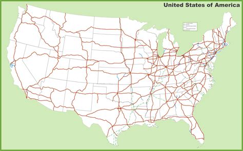 USA interstates map - Ontheworldmap.com