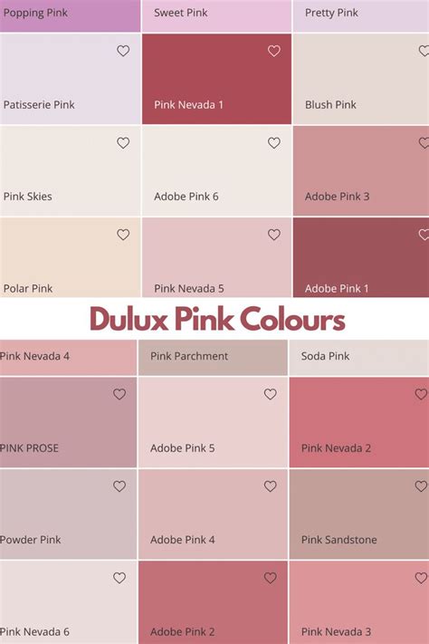 Dulux Paint Colour Chart Pink: Dulux Pink Colours - Sleek-chic ...