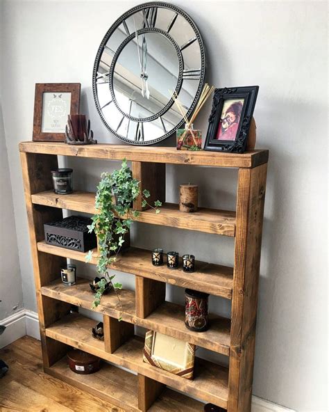 Rustic Lover Shelving Bookcase unit | Rustic shelving unit, Rustic ...