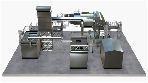 3D Model Cooling Plant With Pipes - TurboSquid 2059791