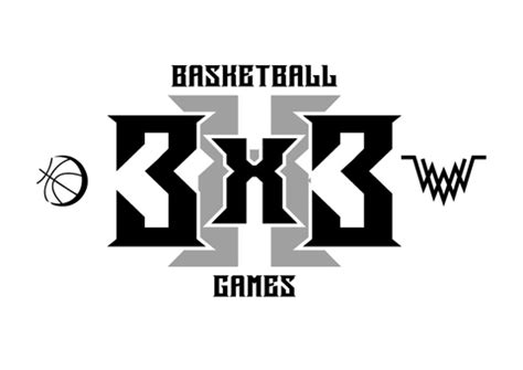 Free Vectors | Basketball 3x3 logo