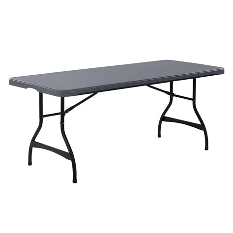 Lifetime 6ft Folding Table, Commercial Grade, Indoor/Outdoor, UV-Protected, Wilson Gray (80817 ...