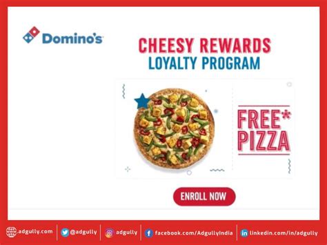 Domino's Cheesy Rewards Program rewards pizza lovers with free pizza