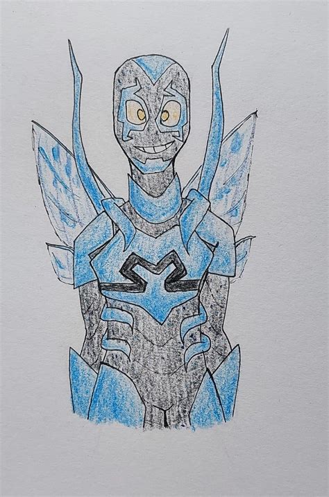 blue beetle || my fanart | Blue beetle, Sketches, Fan art