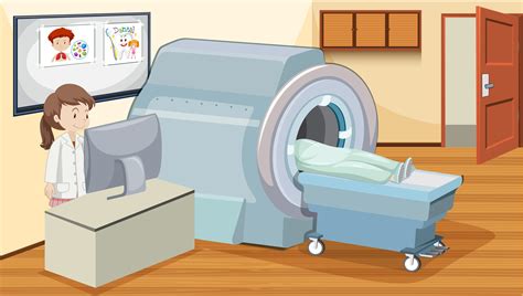 MRI scan at hospital 303746 Vector Art at Vecteezy
