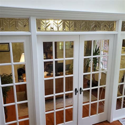 Custom Stained Glass Transom - Wheat Transom | French doors exterior ...