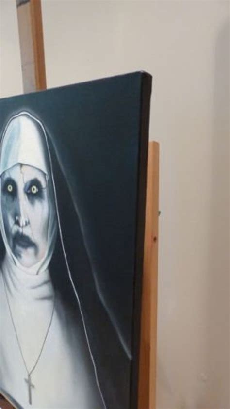 The Conjuring 2 The Nun Oil Painting Print | Etsy