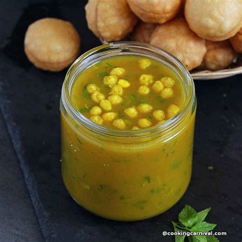 Golgappe Ka Pani (Pani Puri Pani Recipe) - Cooking Carnival