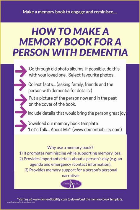 Memory Book Templates Free Of Dementiability Enterprises Inc ...