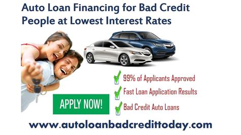 AutoLoanBadCreditToday offers Online Auto Loans with minimum interest rates. We offers best ...