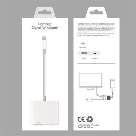 Apple iPhone Lightning To HDMI Digital AV TV Cable Adapter