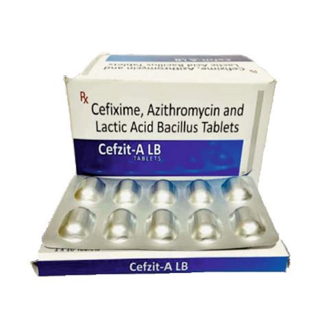 Cefixime Azithromycin And Lactic Acid Bacillus Tablets Specific Drug at ...