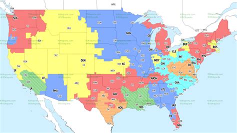 NFL Coverage Map Week 11: TV Schedule for CBS, FOX Broadcasts