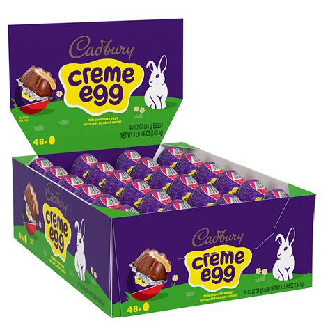 Buy CADBURY CREME EGG Milk Chocolate Candy, Easter, 1.2 oz Eggs (48 ...