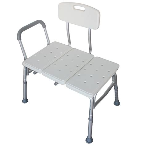 UBesGoo Bathtub Transfer Bench Shower Chair Removable Back and Arm - Walmart.com - Walmart.com