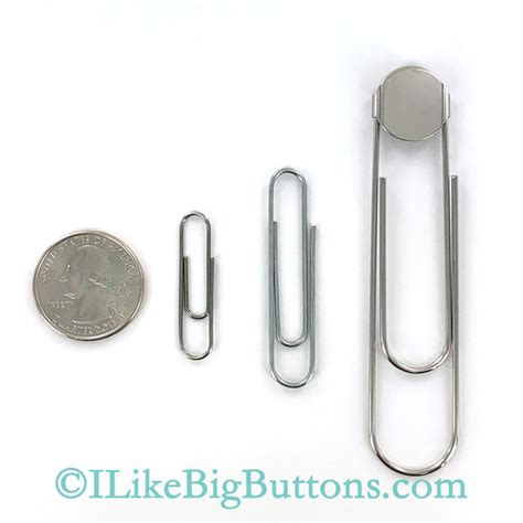 Jumbo Paper Clip Size Comparison – I Like Big Buttons!