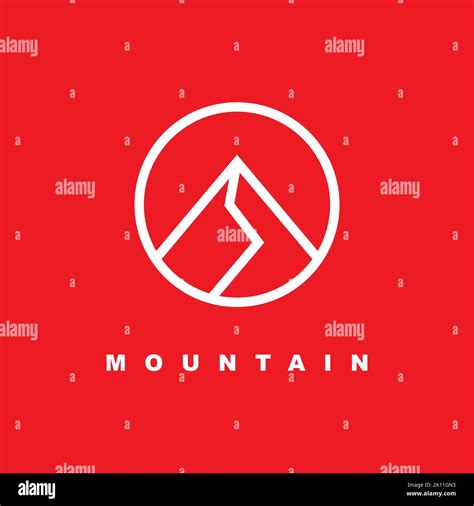 Mountain logo design template. creative stones icon vector. Mountain logo inspiration Stock ...