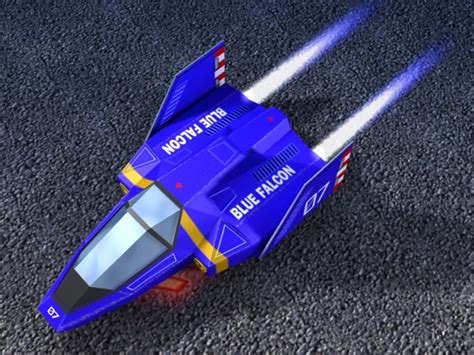 Blue Falcon F-zero 3d Model