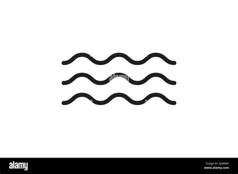 Sea icon wave illustration vector design. Ocean logo graphic element. Aqua or liquid symbol ...