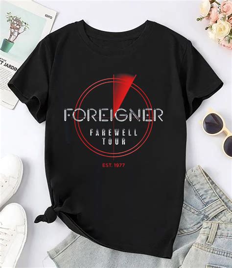 Vintage Rock Band Foreigner Shirt, Foreigner Farewell Tour 2024 TShirt, Foreigner Band Logo ...