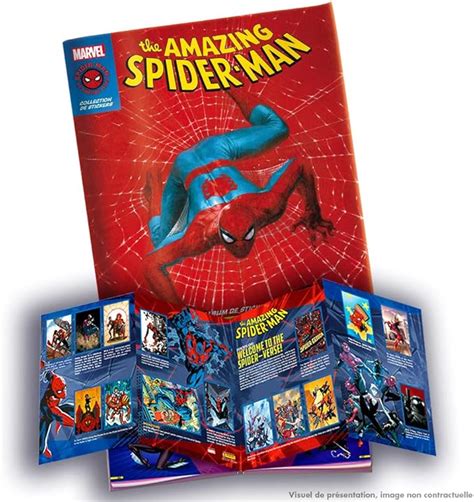 Panini 004378AF Spiderman 60th Anniversary Album + Range Card (French) : Amazon.co.uk: Toys & Games