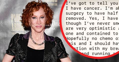 Kathy Griffin Shares Lung Cancer Diagnosis: ‘I’ve Never Smoked!’