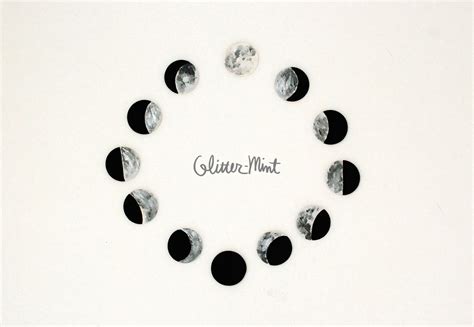 Glitter Mint: DIY Moon Phase Wall Clock