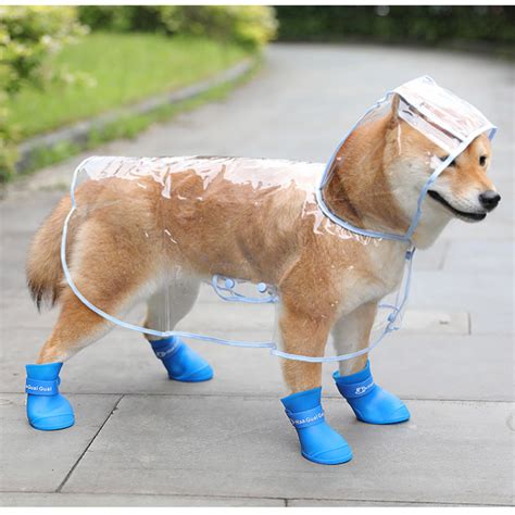 Dog Rain Boots Rubber Waterproof Dog Boots Shoes