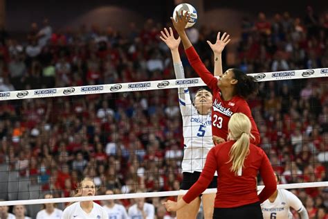 Nebraska Cornhuskers Womens Volleyball vs. Creighton Bluejays, Bob ...