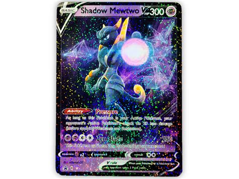 Shadow Mewtwo V Full Art Holo Custom Trading Card - Etsy Norway