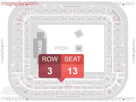 Middlesbrough Riverside Stadium detailed interactive seating plan with ...