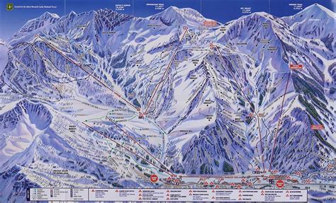 Alta Ski Area Trail Map