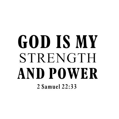 Inspirational Bible Quote God Is My Strength - Walmart.com - Walmart.com